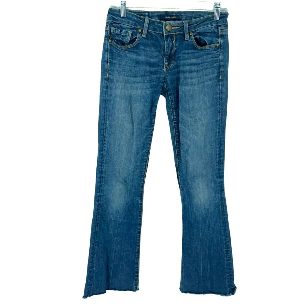 Vigoss Studio Jeans Women's 1/2 The Jagger Boot Cut Stretch Denim Raw He…